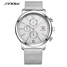 SINOBI men's watch waterproof sports stainless steel watch