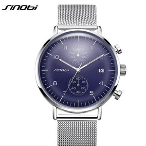 SINOBI luxury fashion brand men's watches luminous