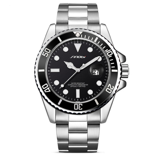 SINOBI fashion luxury automatic date-steel Men's Watch