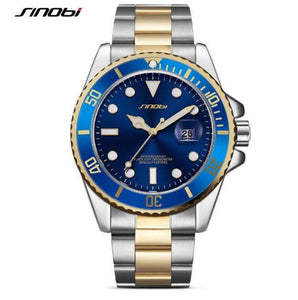 SINOBI fashion luxury automatic date-steel Men's Watch